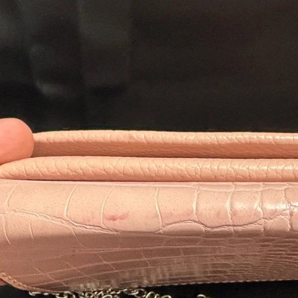 Steve Madden Blush Pink Clutch with Chain - Picture 3 of 11